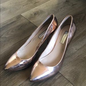 Rose gold heels
